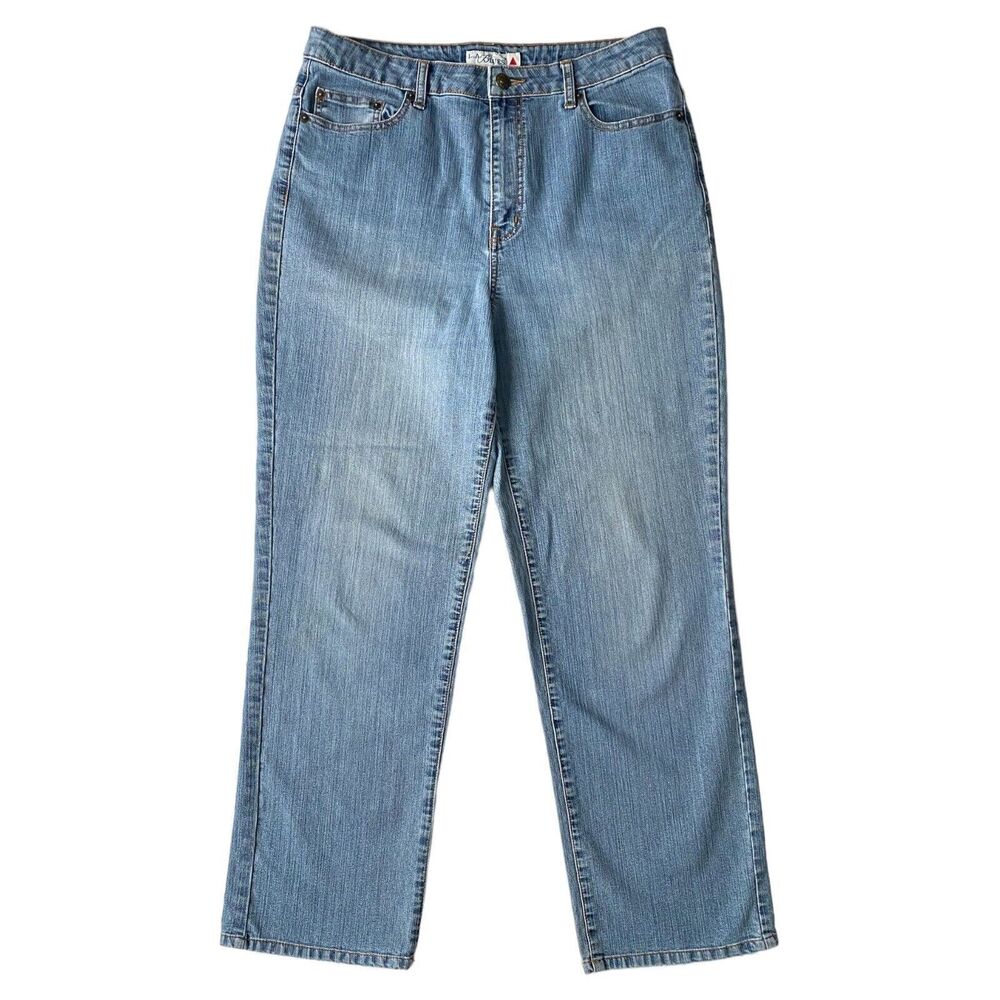 Womens LA Blues Jeans Wilshire Blue Medium Wash Straight Leg, Size 9M Average